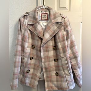 Pre owned plaid Old Navy pea coat